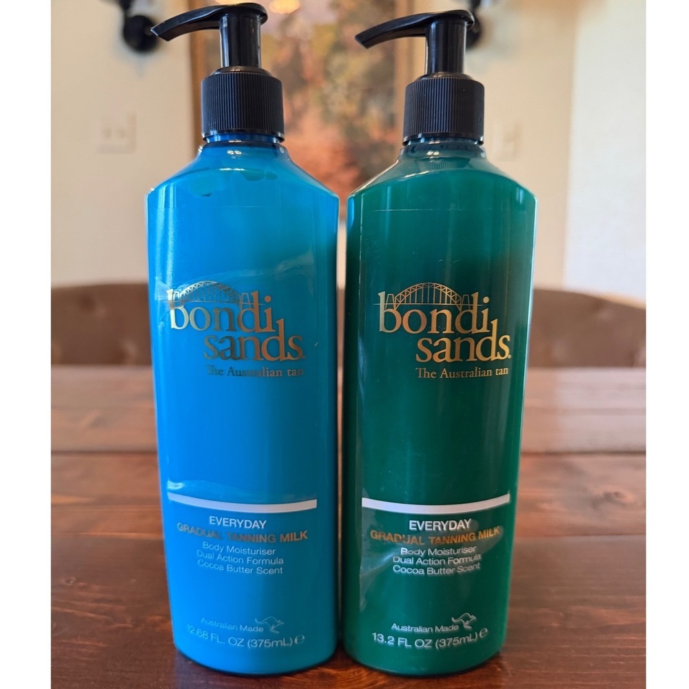 Bondi Sands Gradual Tanning Milk 12.68oz 13.2oz Blue Green New Moisturizer